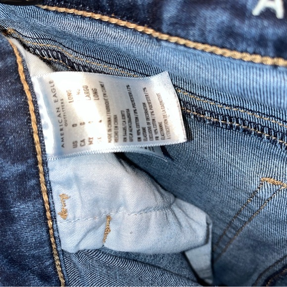American Eagle Next Level Stretch 0 Super High Waisted Jegging Dark Wash - Picture 3 of 5